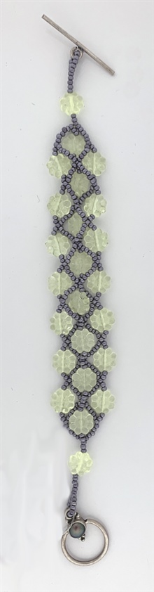 Ice Green Floral Bracelet