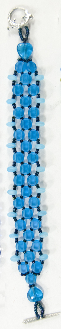 Blue Netting Bracelet