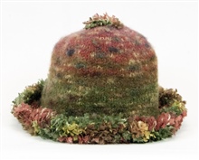 Brown and Green Hat-Small