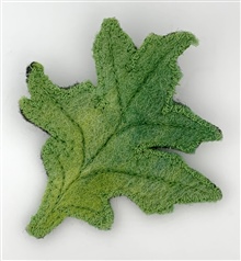 Green Spring Leaf Brooch