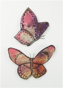 Felted Butterfly Brooches