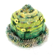 Green and Yellow Garden Hat