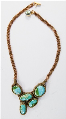 Turquoise Cabochon Necklace