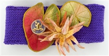 Purple Lily pads with Frog Headband