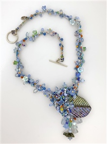 Blue Leaf Necklace