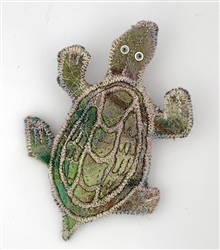 Green Turtle Brooch