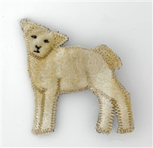 Standing Lamb Brooch