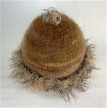 H1422 Sparkly brim brown hat